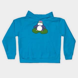 Lily Pad Penguin Kids Hoodie